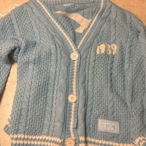 Blue Cable Knit Taylor Swift 1989 cardigan official m/l